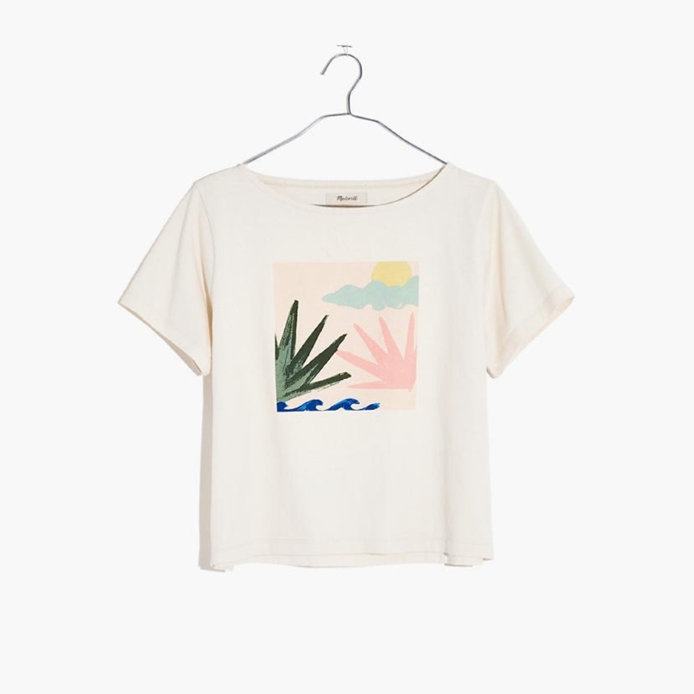 Madewell Botanical Graphic Setlist Boxy Tee